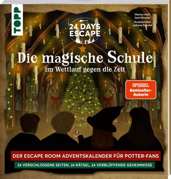 Produktbild: 24 DAYS ESCAPE &ndash; Der Escape Room Adventskalender f&uuml;r Potter-Fans: Im Wettlauf gegen die Zeit