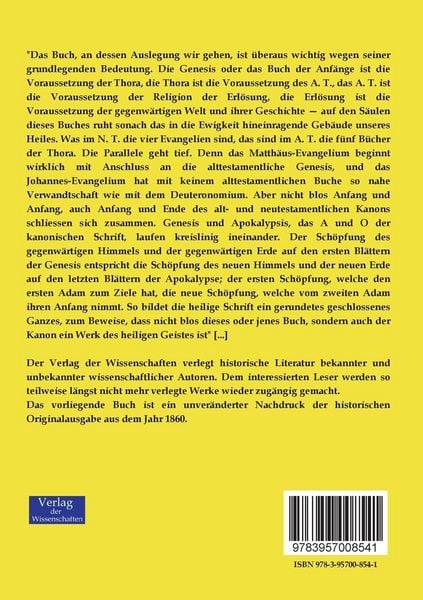 Produktbild: Die Genesis - Buch der Anf&auml;nge