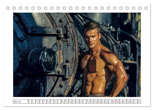 Produktbild: Mit Volldampf in dein Herz (Tischkalender 2026 DIN A5 quer), CALVENDO Monatskalender