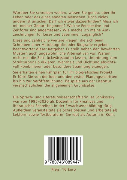Produktbild: Erinnern, Strukturieren, Schreiben