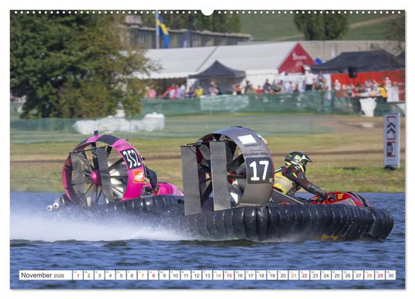 Produktbild: Hovercraft Formel 1 Weltmeisterschaft (hochwertiger Premium Wandkalender 2026 DIN A2 quer), Kunstdruck in Hochglanz