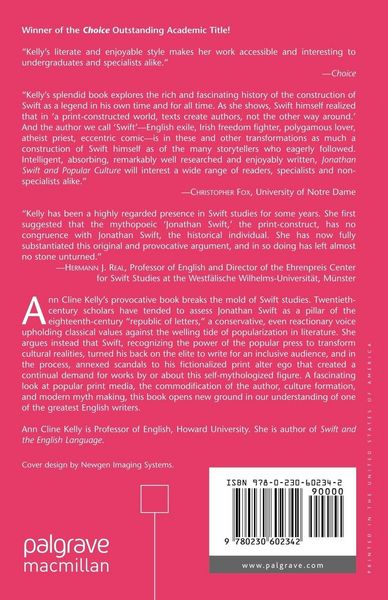 Produktbild: Jonathan Swift and Popular Culture Myth, Media and the Man