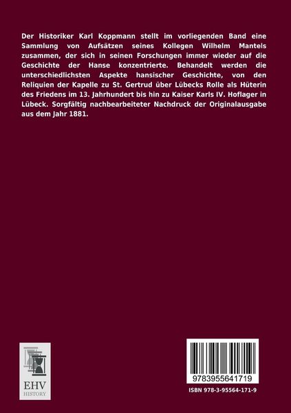 Produktbild: Beitr&auml;ge zur l&uuml;bisch-hansischen Geschichte