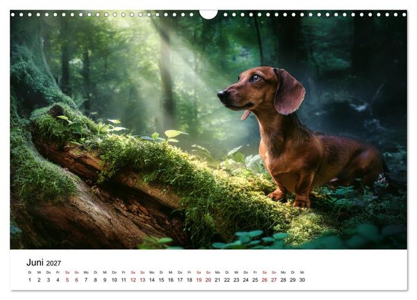 Produktbild: Herzensbrecher - Ein Jahr mit Dackeln (Wandkalender 2027 DIN A3 quer), CALVENDO Monatskalender
