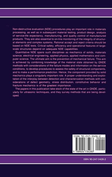Produktbild: Solid mechanics research for quantitative non-destructive evaluation