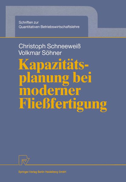 Produktbild: Kapazit&auml;tsplanung bei moderner Flie&szlig;fertigung