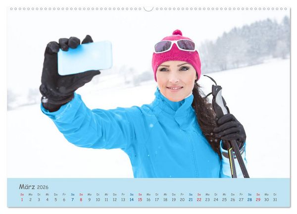 Produktbild: Langlaufen - f&uuml;r K&ouml;rper und Seele (hochwertiger Premium Wandkalender 2026 DIN A2 quer), Kunstdruck in Hochglanz