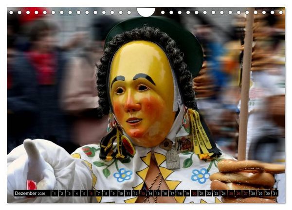 Produktbild: Alemannische Masken (Wandkalender 2026 DIN A4 quer), CALVENDO Monatskalender