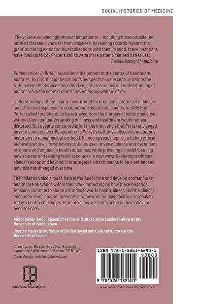 Produktbild: Patient voices in Britain, 1840-1948