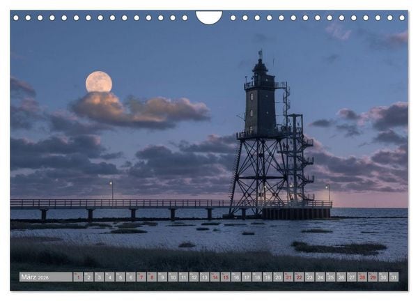 Produktbild: Vollmond - Momente der Ruhe (Wandkalender 2026 DIN A4 quer), CALVENDO Monatskalender