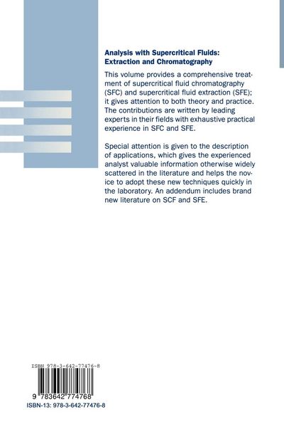 Produktbild: Analysis with Supercritical Fluids: Extraction and Chromatography