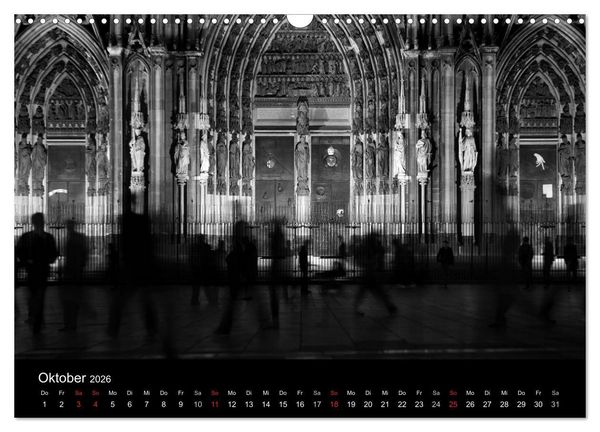 Produktbild: k&ouml;ln dunkelbunt II &ndash; Die Stadt leuchtet! (Wandkalender 2026 DIN A3 quer), CALVENDO Monatskalender