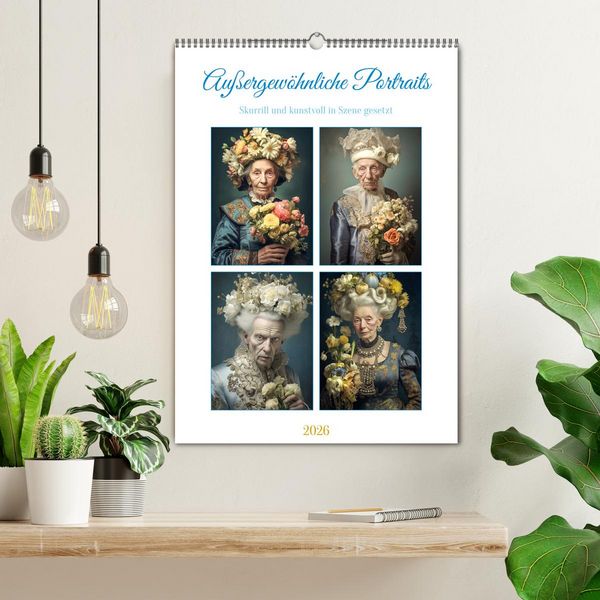 Produktbild: Au&szlig;ergew&ouml;hnliche Portraits (Wandkalender 2026 DIN A2 hoch), CALVENDO Monatskalender