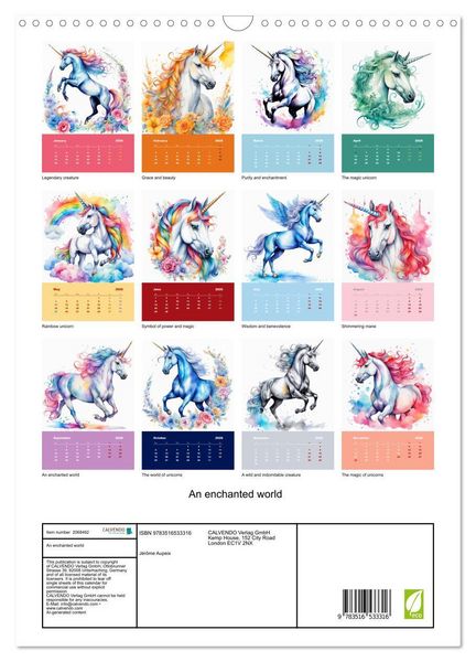 Produktbild: An enchanted world (Wall Calendar 2026 DIN A3 portrait), CALVENDO 12 Month Wall Calendar