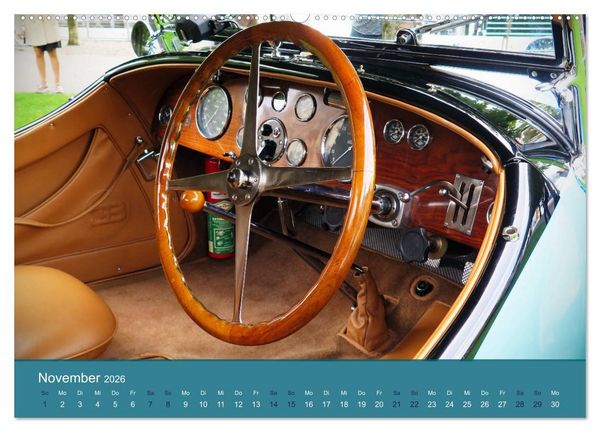 Produktbild: Bugatti - fahrende Kunstwerke (hochwertiger Premium Wandkalender 2026 DIN A2 quer), Kunstdruck in Hochglanz