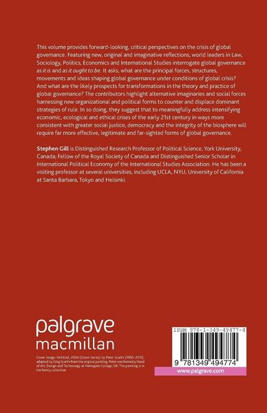 Produktbild: Critical Perspectives on the Crisis of Global Governance