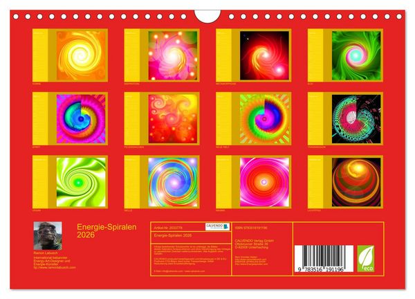 Produktbild: Energie-Spiralen 2026 (Wandkalender 2026 DIN A4 quer), CALVENDO Monatskalender