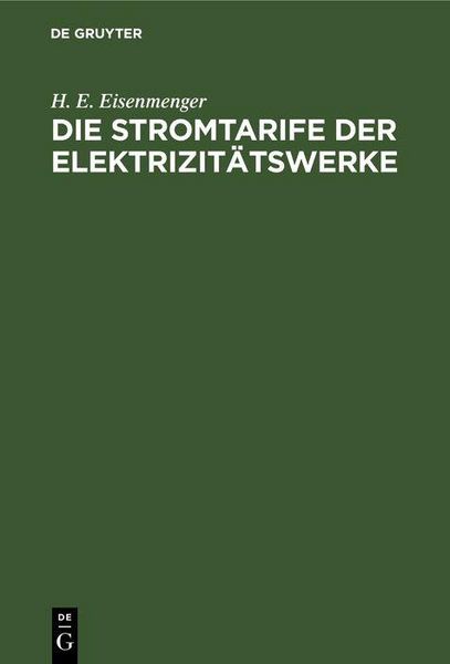 Produktbild: Die Stromtarife der Elektrizit&auml;tswerke