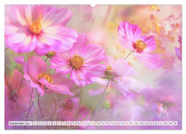 Produktbild: Etherial flowers (High Quality Premium Wall Calendar 2026 DIN A2 landscape),CALVENDO 12 Month Wall Calendar