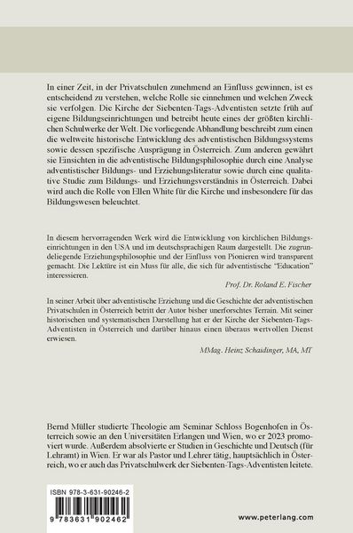 Produktbild: Bildung und Erziehung im Kontext adventistischer Schulen in &Ouml;sterreich