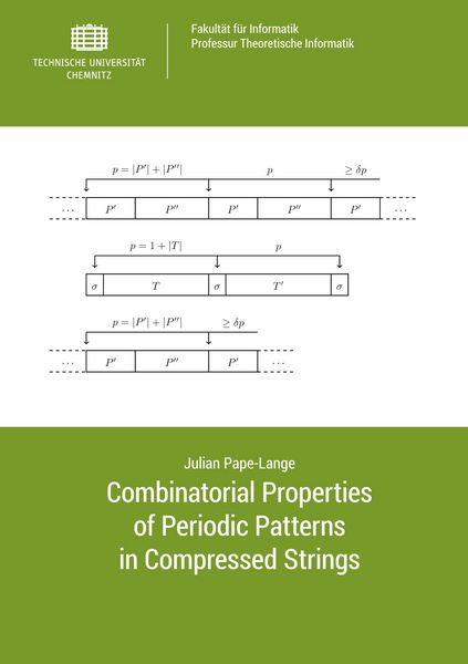 Produktbild: Combinatorial Properties of Periodic Patterns in Compressed Strings