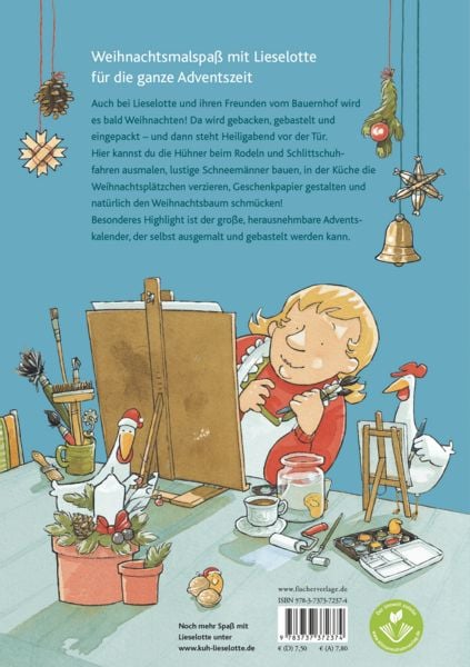 Produktbild: Mein Lieselotte Weihnachts-Malbuch