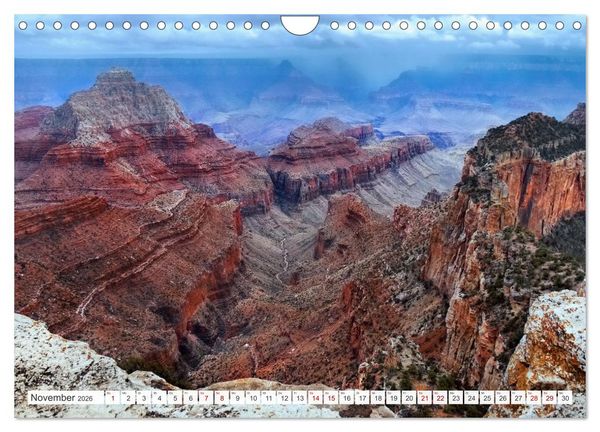 Produktbild: Grand Canyon, Nationalpark (Wandkalender 2026 DIN A4 quer), CALVENDO Monatskalender