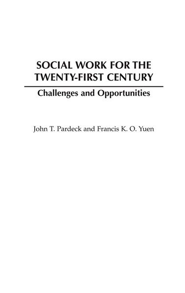 Produktbild: Social Work for the Twenty-First Century