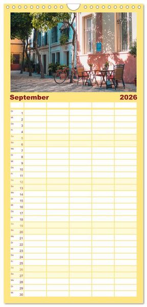 Produktbild: Familienplaner 2026 - Barcelona - Die wundersch&ouml;ne Hauptstadt Kataloniens. mit 5 Spalten (Wandkalender, 21 x 45 cm) CALVENDO