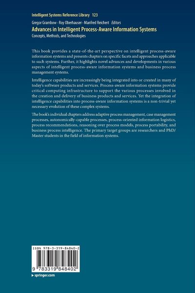 Produktbild: Advances in Intelligent Process-Aware Information Systems