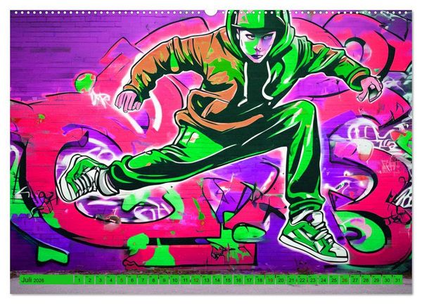 Produktbild: Lebensart Hip Hop (hochwertiger Premium Wandkalender 2026 DIN A2 quer), Kunstdruck in Hochglanz