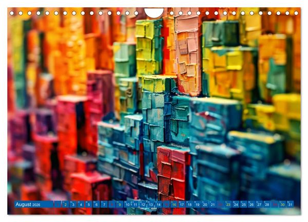 Produktbild: Patchwork - Farben und Formen (Wandkalender 2026 DIN A4 quer), CALVENDO Monatskalender