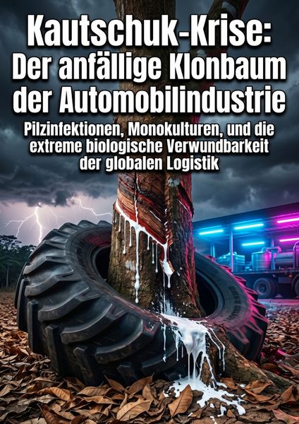 Produktbild: Kautschuk-Krise: Der anf&auml;llige Klonbaum der Automobilindustrie