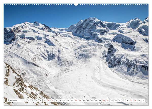 Produktbild: Matterhorn - Eiger, M&ouml;nch und Jungfrau: Rund um die zeitlosen Gipfel (hochwertiger Premium Wandkalender 2026 DIN A2 quer), Kunstdruck in Hochglanz