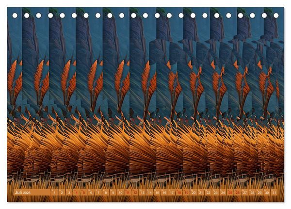 Produktbild: Magische Bilder - fantastische Stereogramme (Tischkalender 2026 DIN A5 quer), CALVENDO Monatskalender
