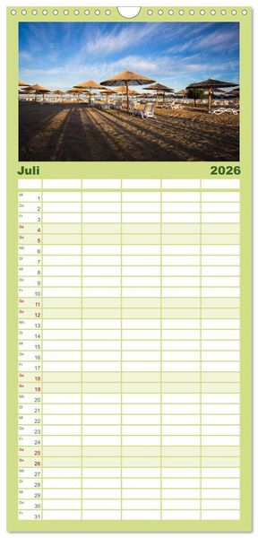 Produktbild: Familienplaner 2026 - Istrien, der Flair des S&uuml;dens mit 5 Spalten (Wandkalender, 21 x 45 cm) CALVENDO