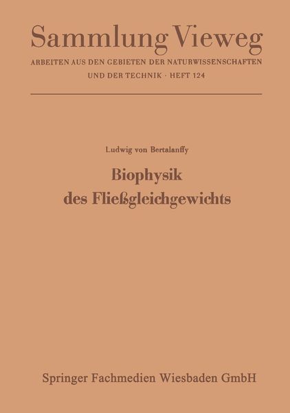 Produktbild: Biophysik des Flie&szlig;gleichgewichts