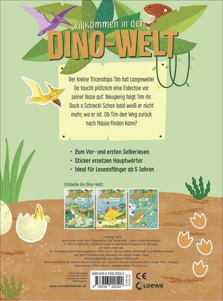 Produktbild: Meine Dino-Welt - Tim, der kleine Triceratops