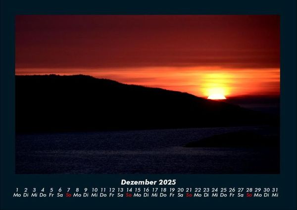 Produktbild: Sonnenuntergang 2025 Fotokalender DIN A4