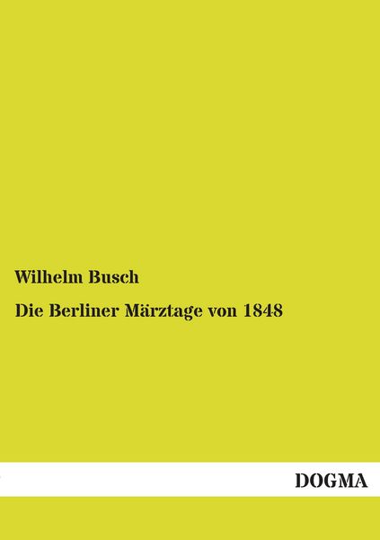 Produktbild: Die Berliner M&auml;rztage von 1848