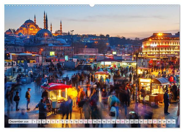 Produktbild: Istanbul - die Stadt zwischen zwei Welten (hochwertiger Premium Wandkalender 2026 DIN A2 quer), Kunstdruck in Hochglanz