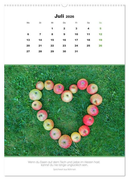 Produktbild: Attraktive Herzmotive 2026 (Wandkalender 2026 DIN A2 hoch), CALVENDO Monatskalender