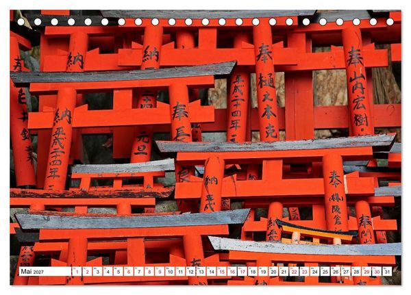 Produktbild: Japan Gl&uuml;cksbringer (Tischkalender 2027 DIN A5 quer), CALVENDO Monatskalender