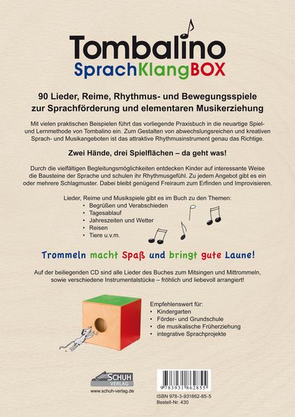 Produktbild: Tombalino SprachKlangBOX (Praxishandbuch mit CD)