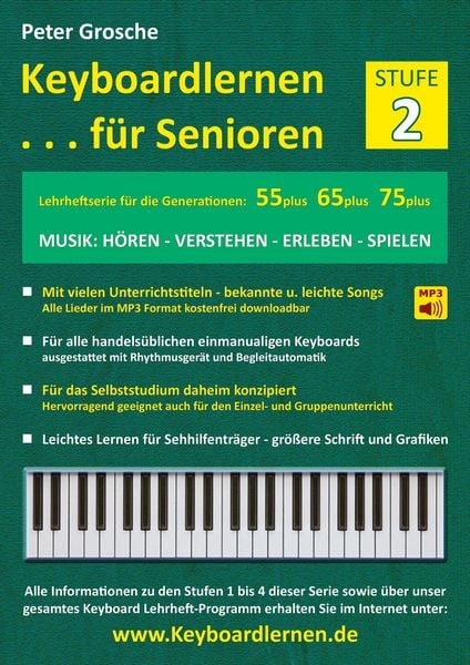 Produktbild: Keyboardlernen f&uuml;r Senioren (Stufe 2)