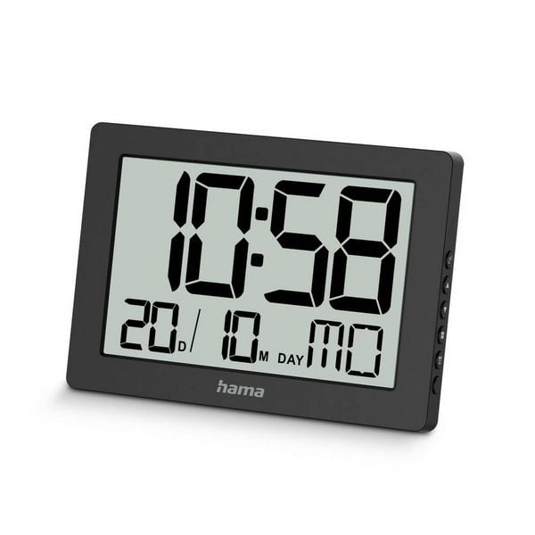 Produktbild: Hama 00222230 Wanduhr 160mm x 110mm x 25mm Schwarz