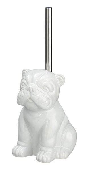 Produktbild: WC-Garnitur Mod. Bulldog Wei&szlig; Keramik, B&uuml;rstenkopf auswechselbar