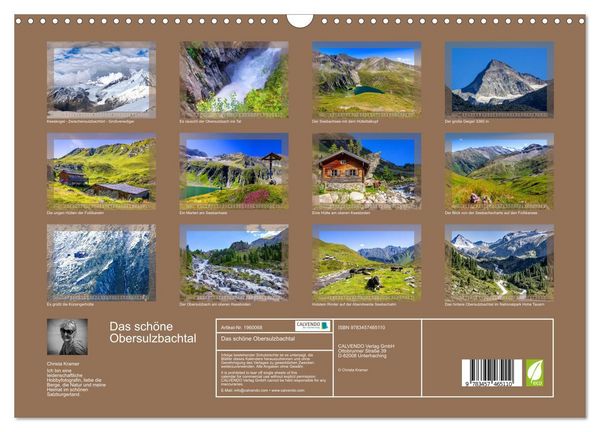 Produktbild: Das sch&ouml;ne Obersulzbachtal (Wandkalender 2026 DIN A3 quer), CALVENDO Monatskalender
