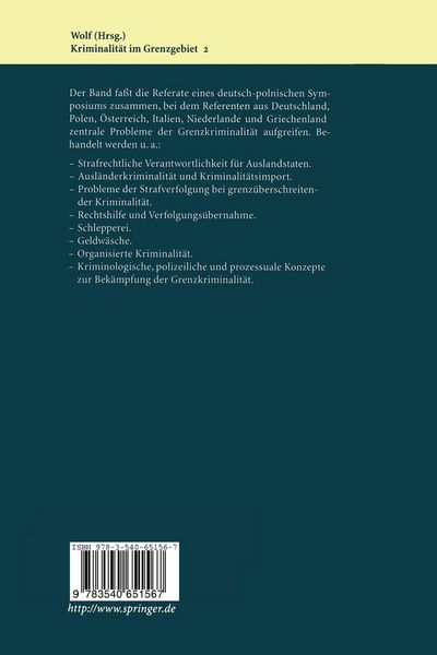 Produktbild: Kriminalit&auml;t im Grenzgebiet