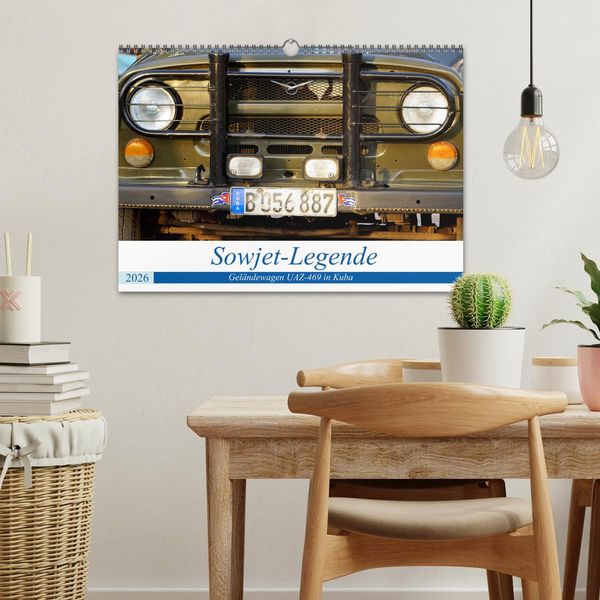 Produktbild: Sowjet-Legende - Der Gel&auml;ndewagen UAZ-469 in Kuba (Wandkalender 2026 DIN A3 quer), CALVENDO Monatskalender